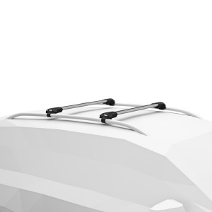 Bagażnik bazowy Thule WingBar Edge srebrny - VOLKSWAGEN Caddy Life 5-dr MPV, 2016-2020, relingi klasyczne